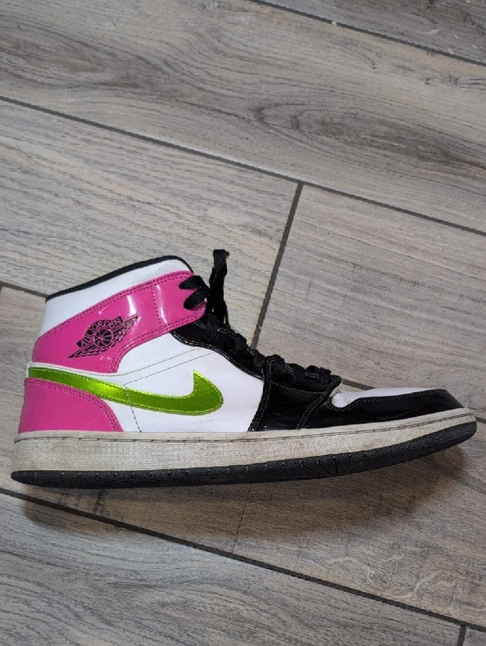 Air Jordan Mid SE Cyber Active Y2K Retro High Top Basketball Sneakers - Picture 2 of 12